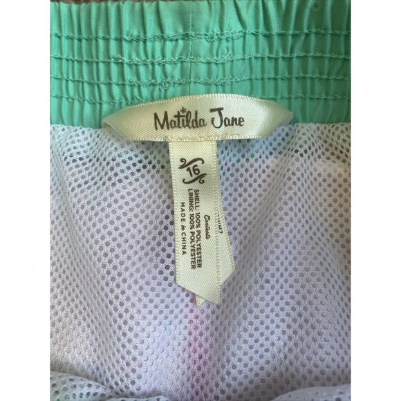 MATILDA JANE Enchanted Garden Flamingo Fan Club Swim Trunks size 16 - Picture 4 of 6